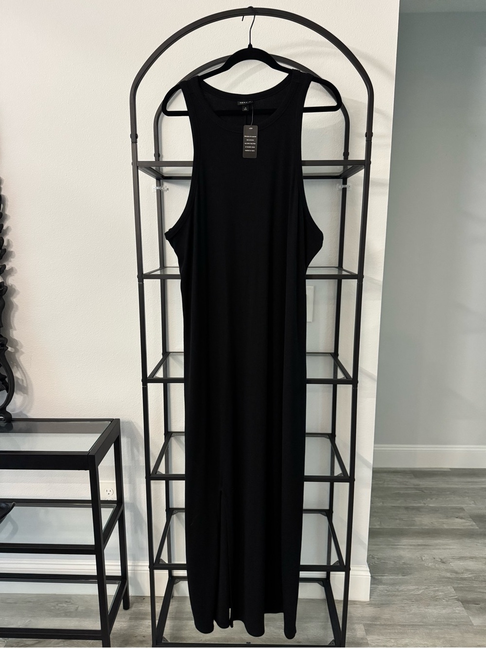 torrid Black Sleeveless Maxi Dress with Tank Neck